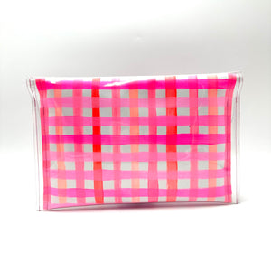 Large Clutch - Peachy Gingham
