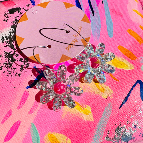 Hallie Earrings Silver Fetti / Choose your style