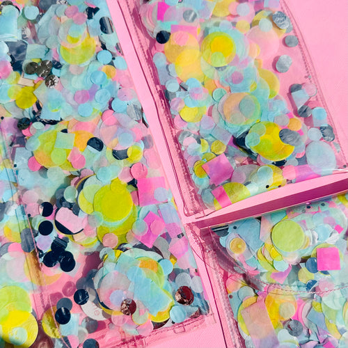 PRETTY PASTEL // Confetti Clutch PRE ORDER/ choose your size