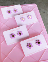 Flora Studs / Gold on Lilac